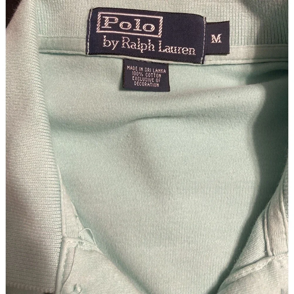 Polo Ralph Lauren men's mint colored shirt. Size Men’s M Good Condition
